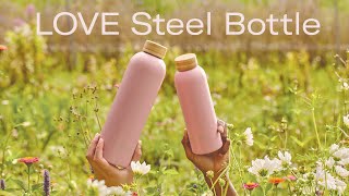 LOVE Steel Bottle  waterdrop® [upl. by Damha817]