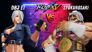 KOFXV 👽 ET K AngelKrohnen Vs SYOKUROSAKI Ryo Antonov Yashiro 🥋  King of Fighters kofxv [upl. by Kristoffer876]