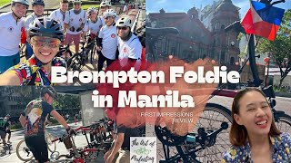 Experiencing ​the Brompton folding bike here in The Philippines [upl. by Tadio557]