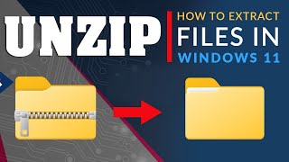 How to Extract or Unzip Files in Windows 11  Open Compressed Files in Windows 11 [upl. by Kcirddes515]