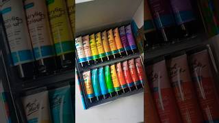 Unboxing Best Acrylic Paints 💗✨ Art Supplies Unboxing shorts acrylicpainting viralvideo [upl. by Petracca]