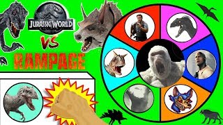 🦍 KING KONG vs 🦖 DINOSAURS Spinning Wheel Slime Game Skull Island vs Jurassic World [upl. by Azzil]