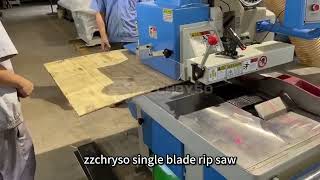 153D single blade rip saw machine straight line single rip saw machine [upl. by Ydisahc]