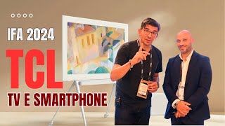 TCL a IFA 2024 TV QD Mini LED e NXTFRAME con audio BampO smartphone 50 PRO NXTPAPER 5G [upl. by Essined]