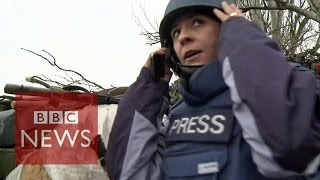 Ukraine On the frontline of the supposed ceasefire  BBC News [upl. by Eniruam]