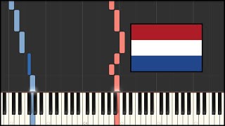 Netherlands National Anthem  Wilhelmus Van Nassouwe Piano Tutorial [upl. by Asilaj519]