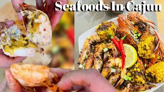 How to cook seafoods in cajun spice  seafoods lover  simple recipe [upl. by Martsen599]