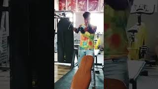 Shoulder Workout video🗿 At Gym  fitness  pushpendra rajput fitness  gym song shorts [upl. by Trah]