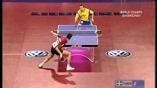 Jan Ove Waldner vs Vladimir Samsonov  Shanghai Table Tennis World Cup 2005 [upl. by Yxor411]