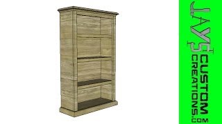 SketchUp  Pocket Hole Bookcase  099 [upl. by Assylem]