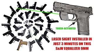 How to install the ArmaLaser TR28 gun laser sight on the SampW Equalizer amp Shield EZ Pistols in 3 mins [upl. by Ellebasi]