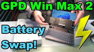 GPD Win Max 2 Battery Swap [upl. by Sassan]