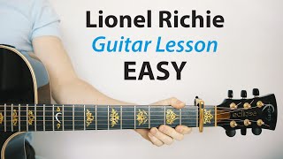 Lionel Richie Easy 🎸 Acoustic Lesson amp PlayAlong [upl. by Anayik977]