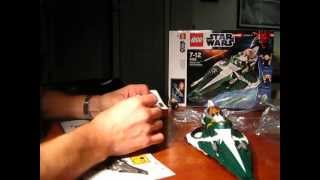 Star Wars Lego 9498 Saesee Tiins Jedi Starfighter [upl. by Nessej]