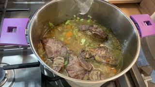 EASY AND SIMPLE BEEF BROTH RECIPE BY CHEZ FRANCOIS COOKING [upl. by Parsaye832]