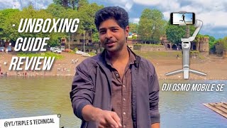 Dji Osmo Mobile Se Gimbal Unboxing amp Review Hindi🔥🔥 [upl. by Ecinuahs]