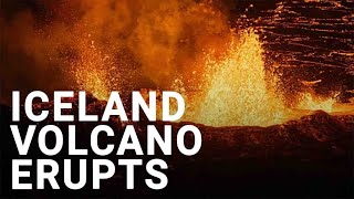 Volcano erupts in Iceland for the fifth time [upl. by Lemay]