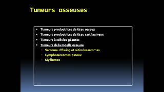 Ortho  32 Généralités sur les tumeurs osseuses Pr Kara [upl. by Arundel602]