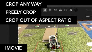 How to Custom Crop Crop ANY way Crop out of Ignore Aspect Ratio in iMovie [upl. by Esimorp]