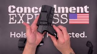 Sig Sauer P365 IWB KYDEX Holster  Rounded Gear by Concealment Express [upl. by Merwin580]