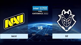 🔴  RU  NAVI vs G2 BO3  IEM Katowice 2022 [upl. by Jacenta783]