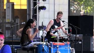 Matt amp Kim  Daylight Live in Chicago at 2013 Lollapalooza [upl. by Zabrina]