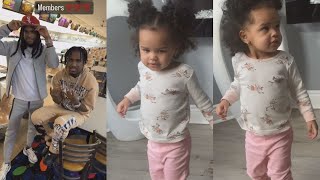 Lil Reese Tries To Get Daughter To Listen But She Won’t Pay Attention [upl. by Oicnerolf]