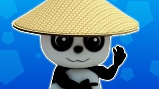 KopfSchulter  Baby Bao Panda  Bildungs Video  Kindervers  Kids Song  Head Shoulder Knees amp Toe [upl. by Aineval544]