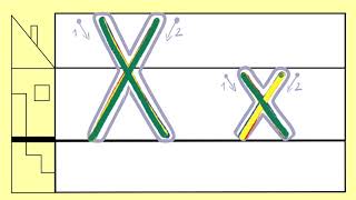 X x  Buchstaben in Grundschrift bewegungsrichtig schreiben ✍🏻 „X“ wie Xylophon 👨🏼‍🏫 [upl. by Boniface]