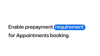 Enable Prepayment Requirement for Appointments Booking  Square Appointments Tutorial [upl. by Lal12]