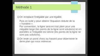 Programmation lineaire  01  Inéquation linéaire à deux inconnues [upl. by Sugihara290]