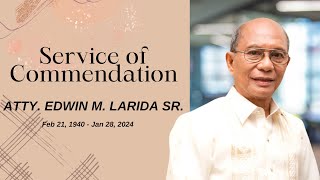 NECROLOGICAL SERVICE for Atty Edwin M Larida Sr [upl. by Cavanaugh]