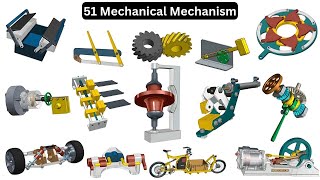 Explore 51 Mechanical Mechanisms A Comprehensive Engineering Showcase [upl. by Eidod]