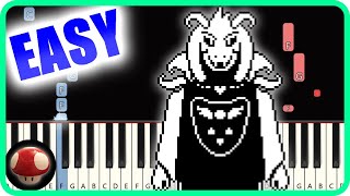 Hopes and Dreams  Undertale  EASY Piano TutorialSynthesia Top Anime Music [upl. by Yereffej]