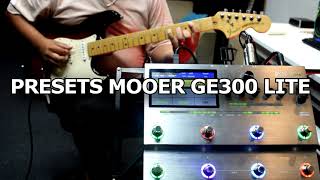 MOOER GE300 LITE  PRESETS WORSHIP [upl. by Etz]