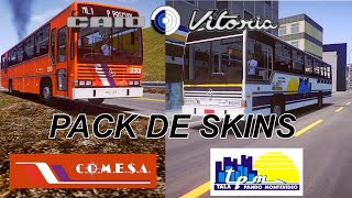 CAIO Vitoria MB OF1315  Pack de skins COMESA  TPM  PBSUY [upl. by Ahsercul362]