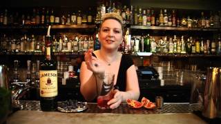 How to make a Jameson quotInspiredquot cocktail with celebrity bartender Sarah Mitchell [upl. by Gruver]