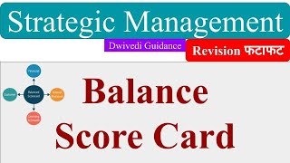 Balance Score Card Strategic Management aktu mba notes balance score card in Hindi BSC dwivedi [upl. by Carmina]