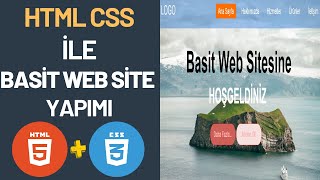 Basit Web Site Yapımı  Html Css Basit Web Site Yapımı [upl. by Ahsitauq]