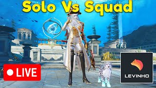 🔴 Levinho Solo Vs Squad PUBG MOBILE 3 🔴 [upl. by Hjerpe]