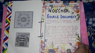 Class 11 Accountancy project on quotvoucherquot [upl. by Maillil]