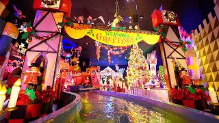 NEW 2022 Its A Small World Holiday Full Ride Lowlight POV  Disneyland [upl. by Caiaphas]