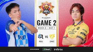 MPL PH S13  W5D1  RSG vs ONIC  GAME 2 [upl. by Rentsch]