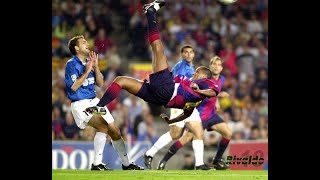 BARCELONA 32 VALENCIA 2001  cú hattrick thần sầu của Rivaldo [upl. by Short]