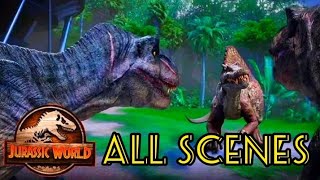 Spinosaurus vs TRex  All Scenes in Camp Cretaceous Season 5 HD [upl. by Uaeb64]