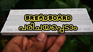 Breadboard connections Malayalam  How to use breadboard in malayalam [upl. by Aicxela874]