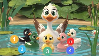 Five Little Ducks  Fun Nursery Rhymes for Kids amp Toddlers Learn Counting with Ducks Kids Song USA [upl. by Hymie]