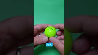 Whats inside a golf ball I cut open a Top Flite Bomb golfshorts golfballcut [upl. by Ayekim]