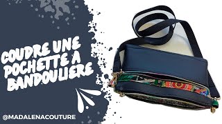 Coudre une Pochette à bandoulière  Tuto Couture Madalena [upl. by Ybocaj]