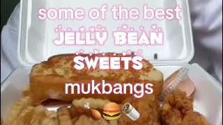 some of the best JELLY BEAN SWEETS tiktok mukbang compilation 🍗🍔🌯 mukbangsaranghae [upl. by Borroff549]